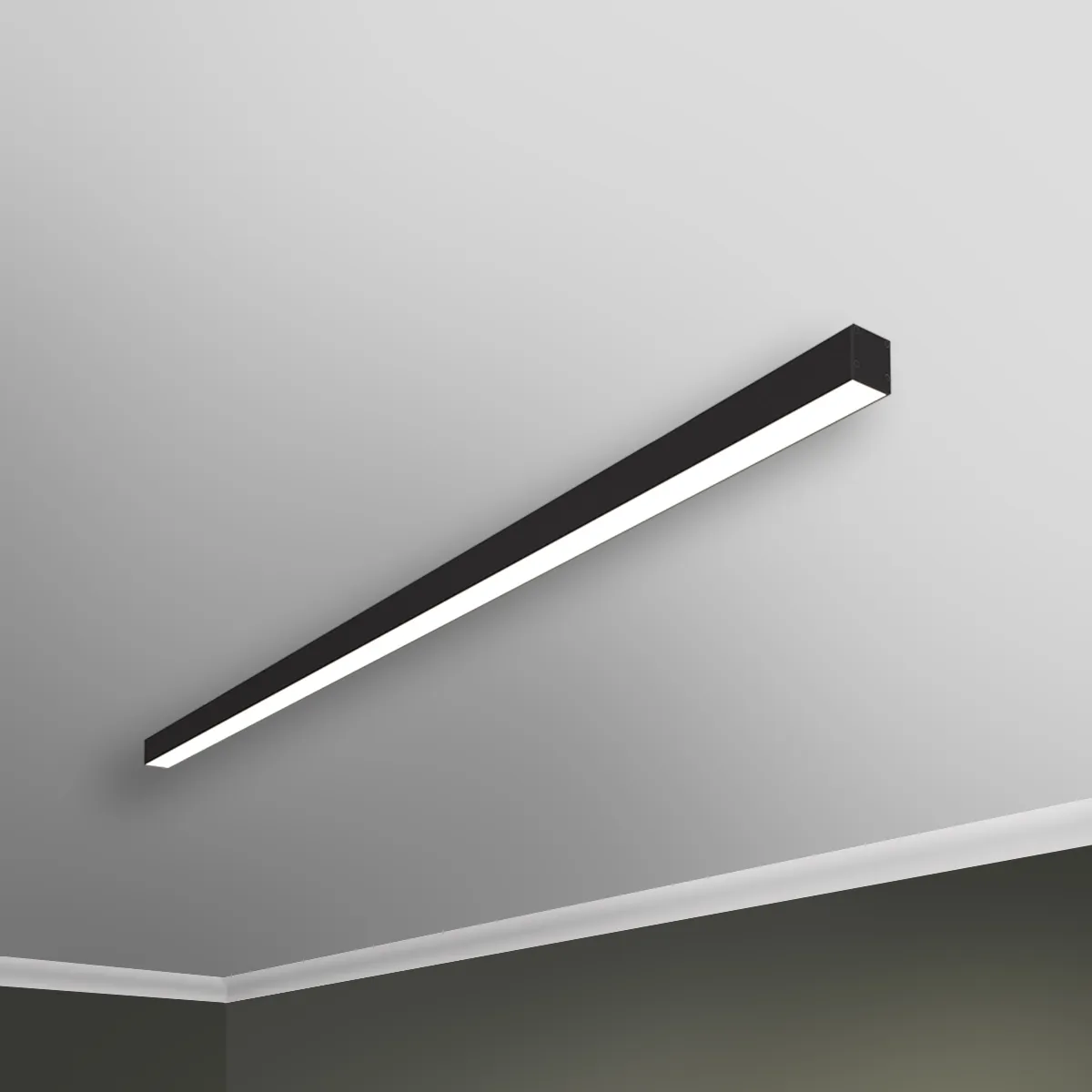 Светильник светодиодный RVE-PLS2825-1940-N (Линейный 1940x28x25мм 50Вт накладной 4000K Серый 9006) RVElektro RVE00008013
