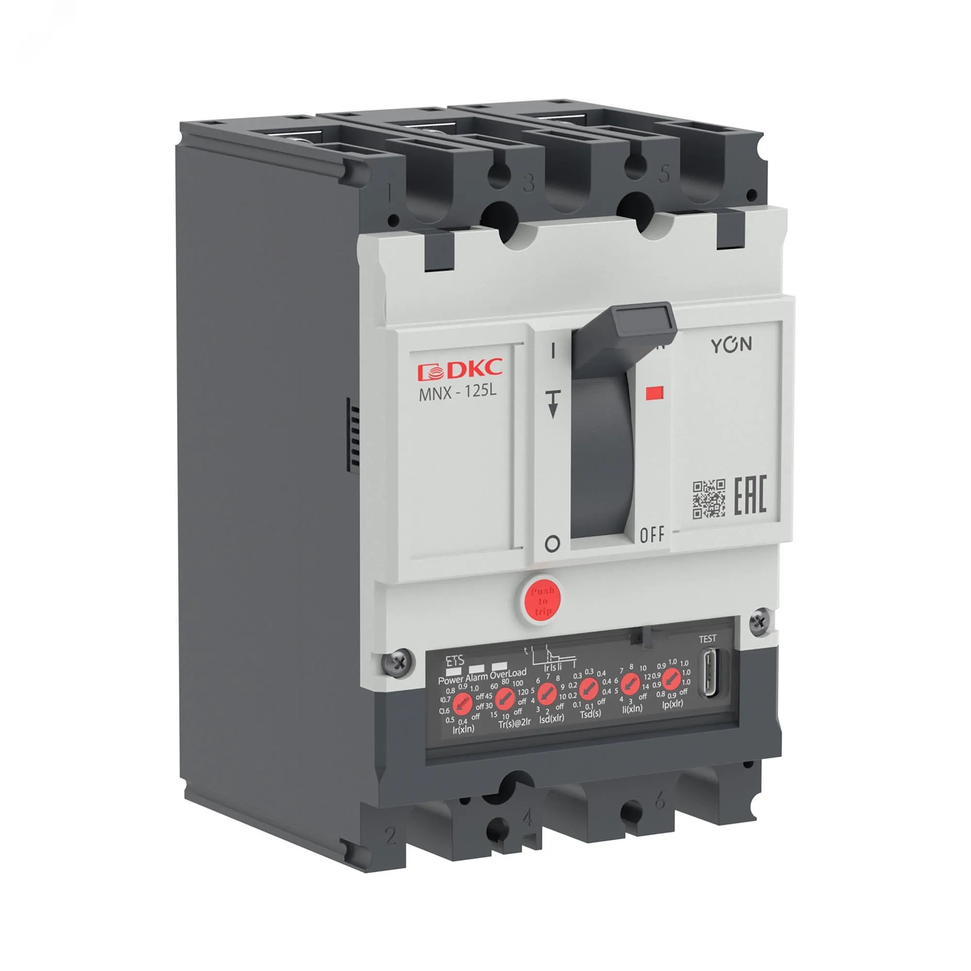 Авт. выкл. yon pro mnx125l 3p 125a 70ka при ac415v расц. ets ДКС MNX125L3PETS0125