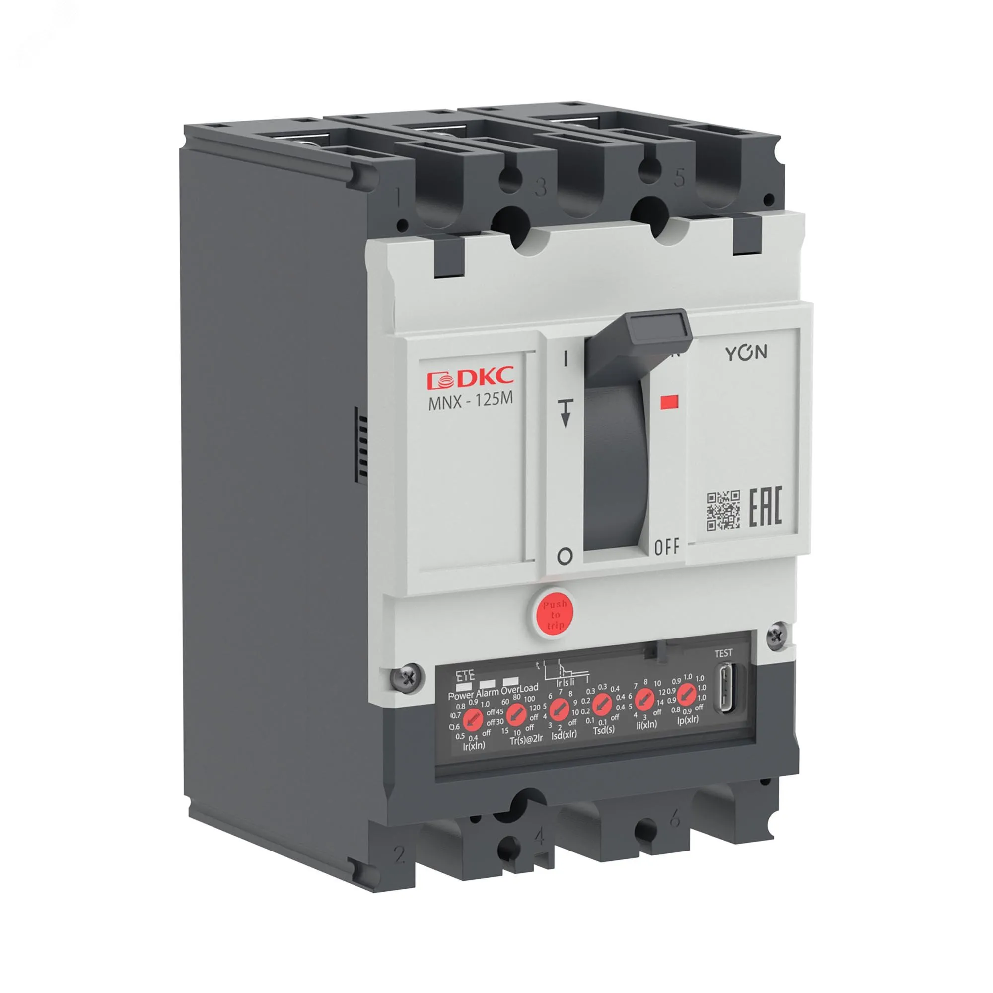 Авт. выкл. yon pro mnx125m 3p 125a 100ka при ac415v расц. ete ДКС MNX125M3PETE0125
