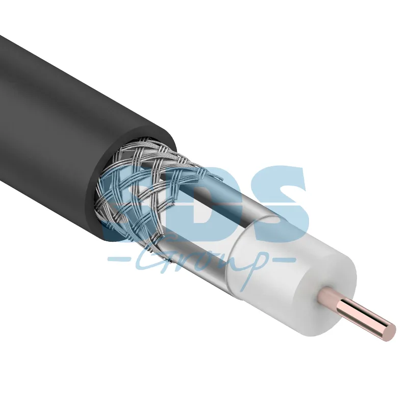 Кабель коаксиальный PROconnect RG-6U, 75 Ом, CCS/Al/Al, 48%, бухта 100 м, черный OUTDOOR 01-2205-1