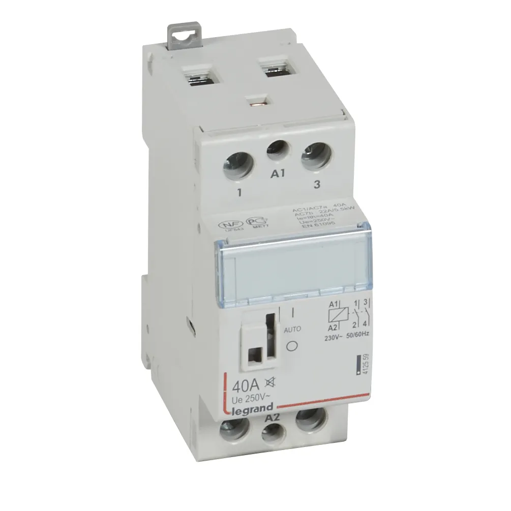 Контактор 230V 2НО 40А бесшумная ручка CX3 LEGRAND 412559