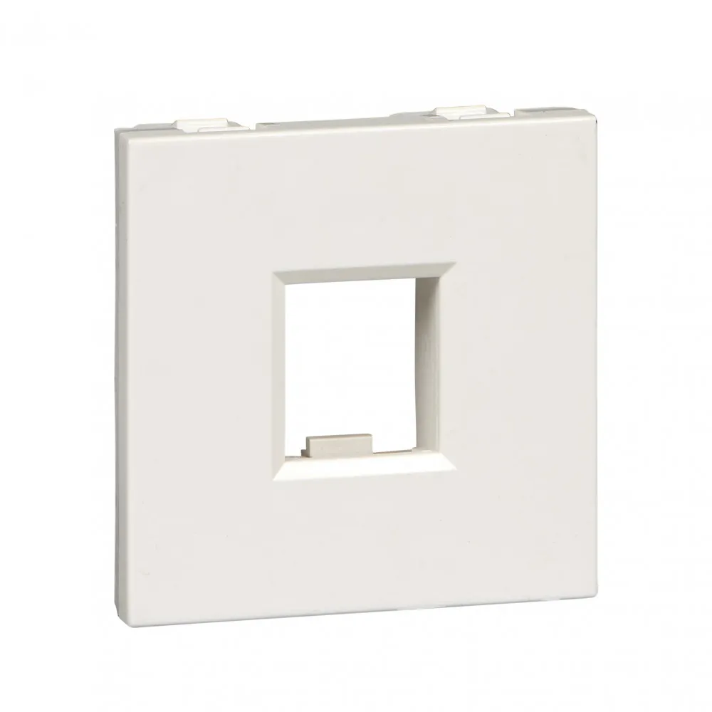 Лицевая плата W45 2мод 1xKeystone RAL9010 SE (Schneider) RIN-144-BE