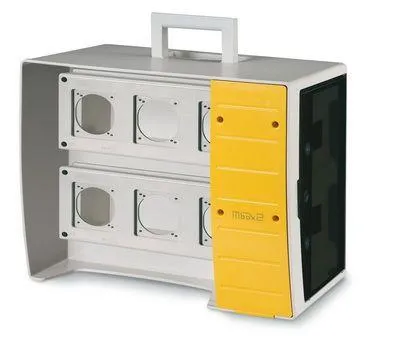 Корпус на 16 модулей и 6 постов с основанием 70х87мм MBOX2 DKC DIS6560026