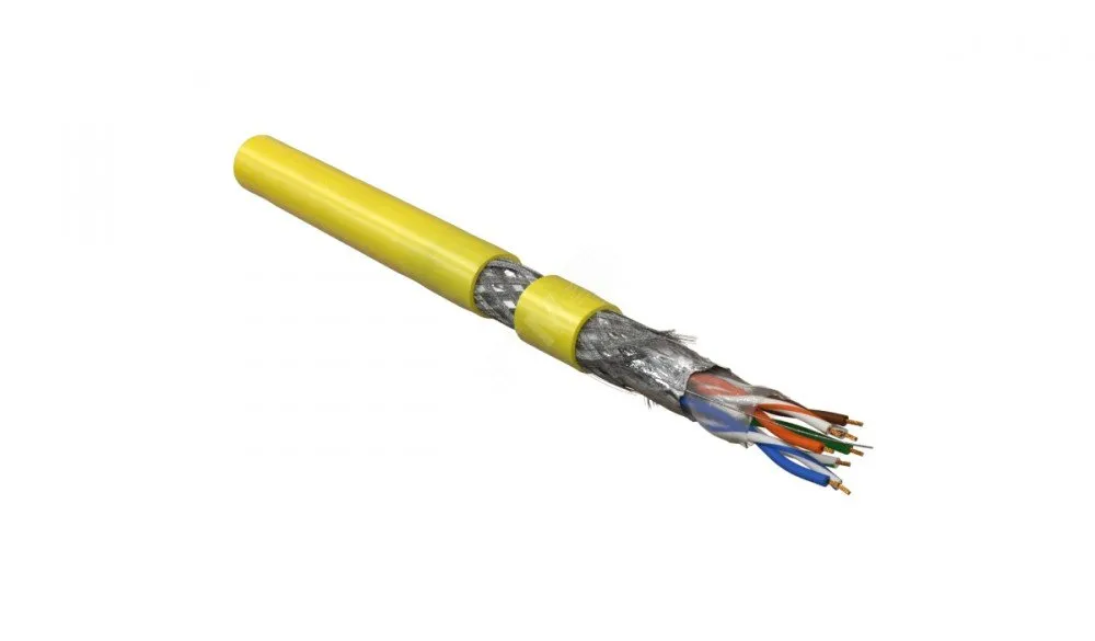 Витая пара SF/UTP кат 5e 4 пары AWG26 patch IN LSZH нг(А)-HF желтый 305м