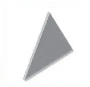 Заглушка крышки двускатной для лестничного лотка ЛКР шириной 400 мм, толщ. 1,0 мм, гор. цинк OSTEC ЗКДЛКР-400-1,0-ГЦ