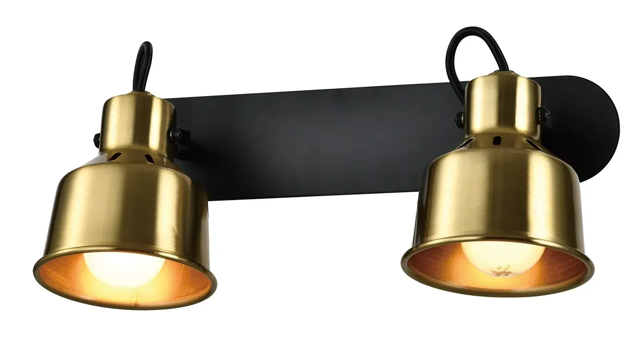 Светильник настенно-потолочный спот Lenore 7060-702 2 х Е14 40 Вт поворотный с выключателем Rivoli Б0055020