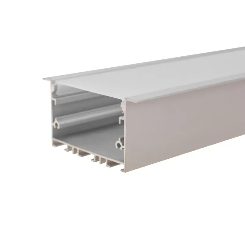 Комплект врезного алюминиевого профиля с рассеивателем 62х32мм 2м REXANT 146-404