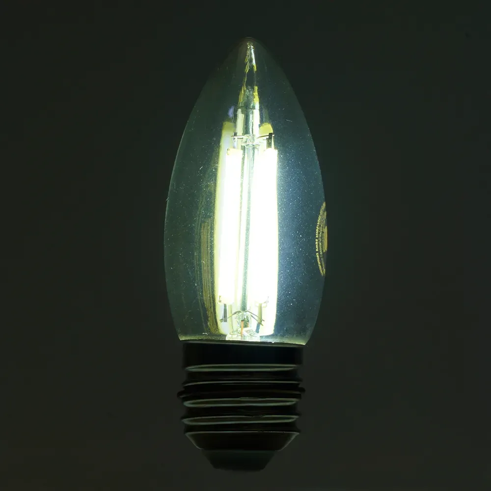Лампа светодиодная LED 8вт Е27 дневной свеча FILAMENT Feron.PRO