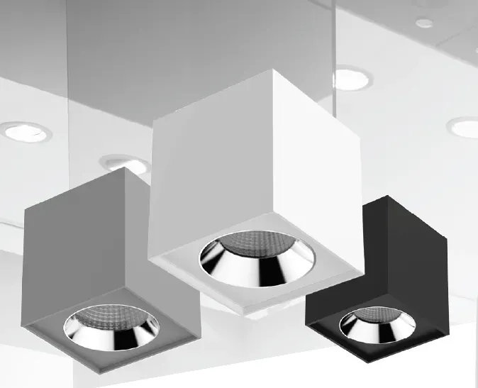 Светильник светодиодный ДПО-20Вт IP20 1900Лм 4000К DL-02 Cube черный матовый Вартон v1-r0-t0360-20000-2002040