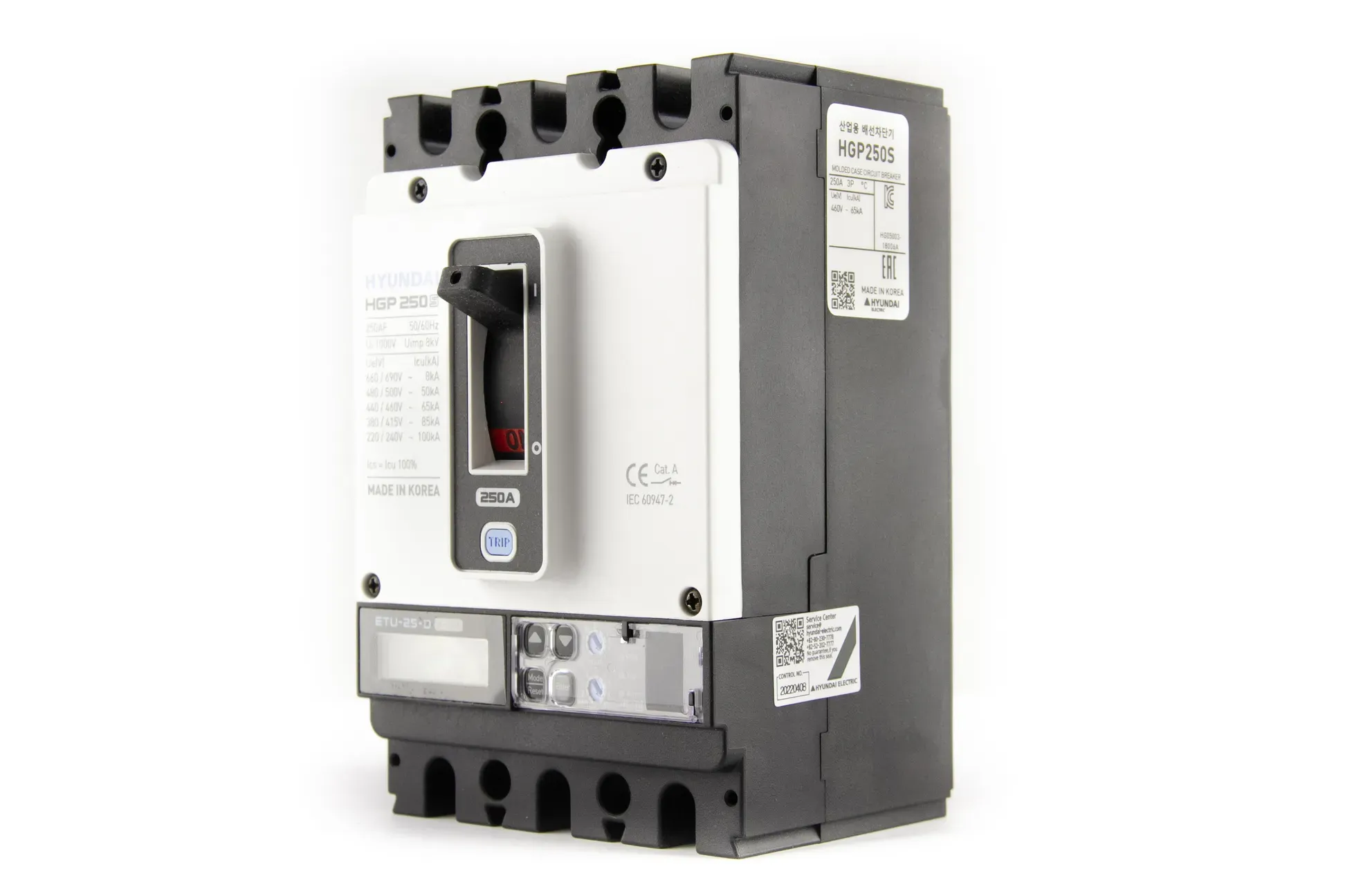 Выключатель автоматический hgp250s-g 3pmps0000c 00250 250а ток к.з. 85ка ас380/415в тип g ЭЛКОМ 13.03.02.000652