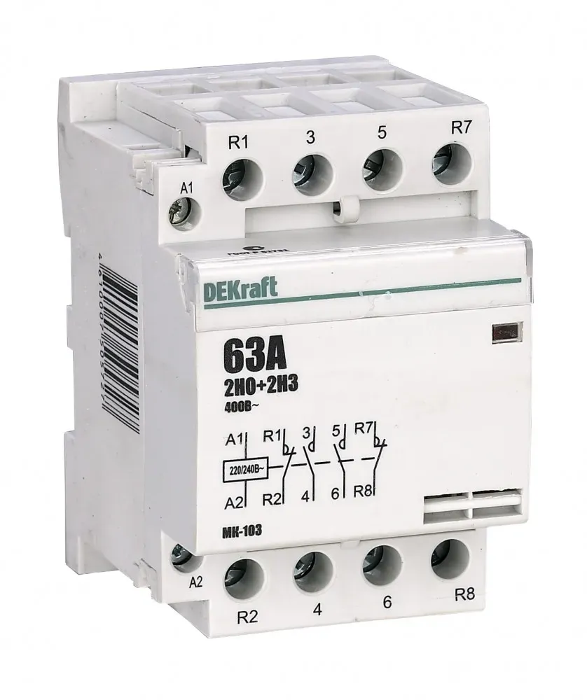 Контактор модульный 2НО+2НЗ 40А 230В МК-103 SE (Dekraft) 18083DEK
