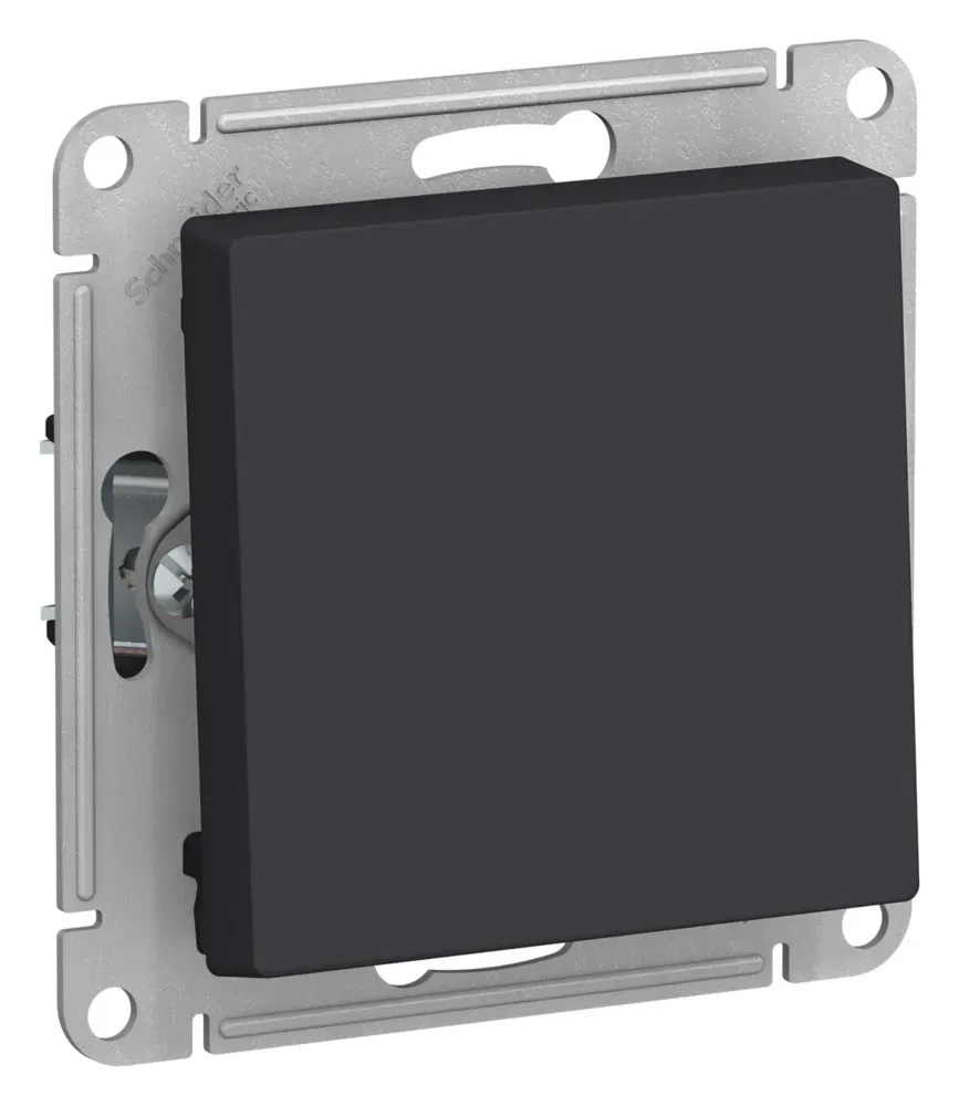 ATLASDESIGN 1-клавишный ВЫКЛЮЧАТЕЛЬ 2-полюсный, 10А, мех., КАРБОН SE (Потенциал) ATN001021