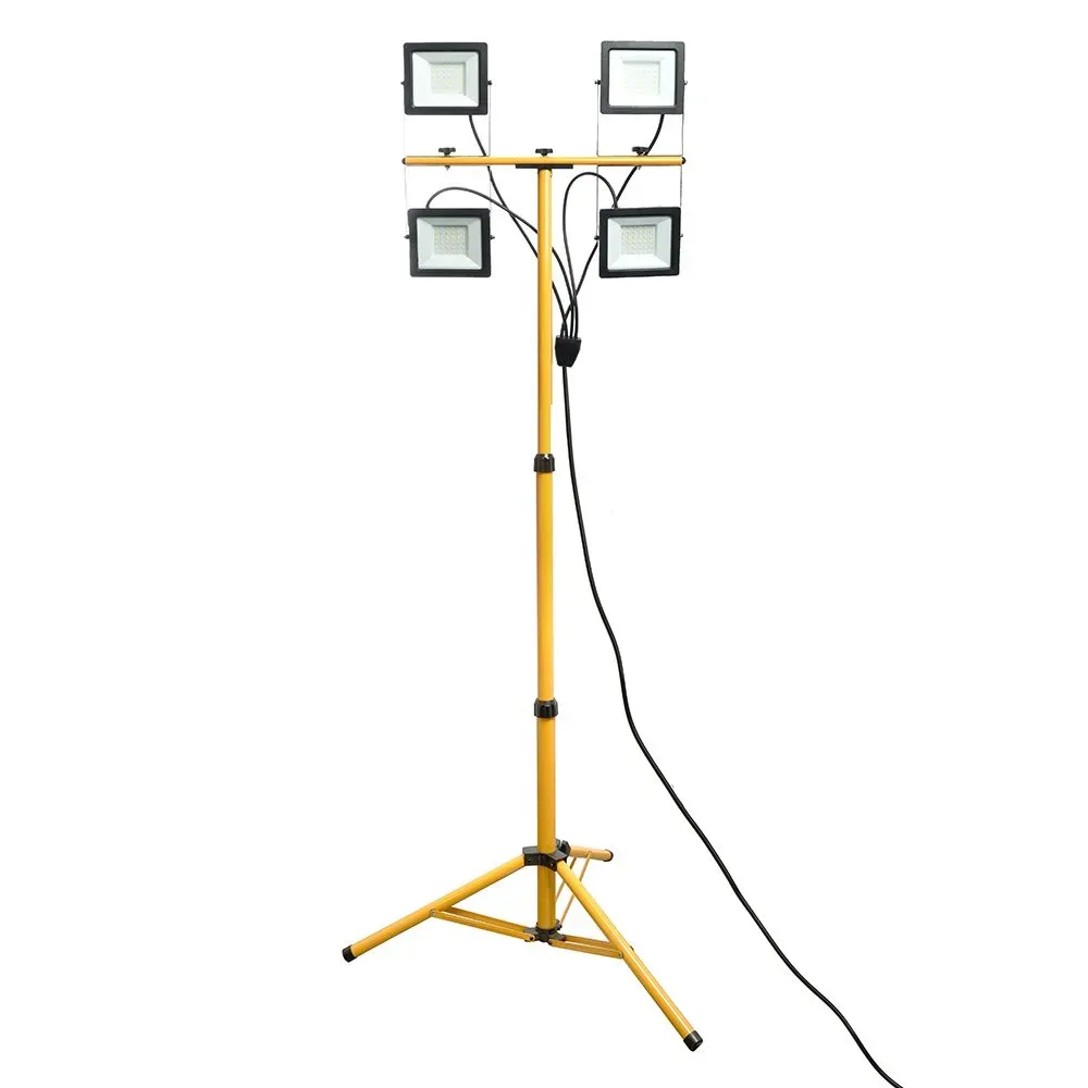 Прожекторы светодиодные до-4х50 на штативе 6400к 18000лм ip65 STEKKER 48507