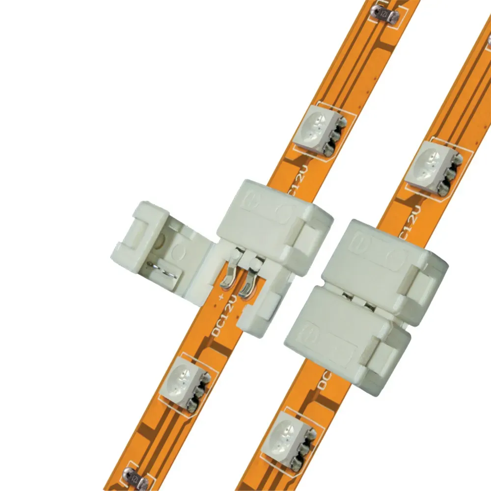 Клемма соединительная UTC-L-2/B20-NNN WHITE 020 POLYBAG для светодиодных лент 5050, 2 контакта, IP20, цвет белый, 20 штук в пакете Uniel 6606