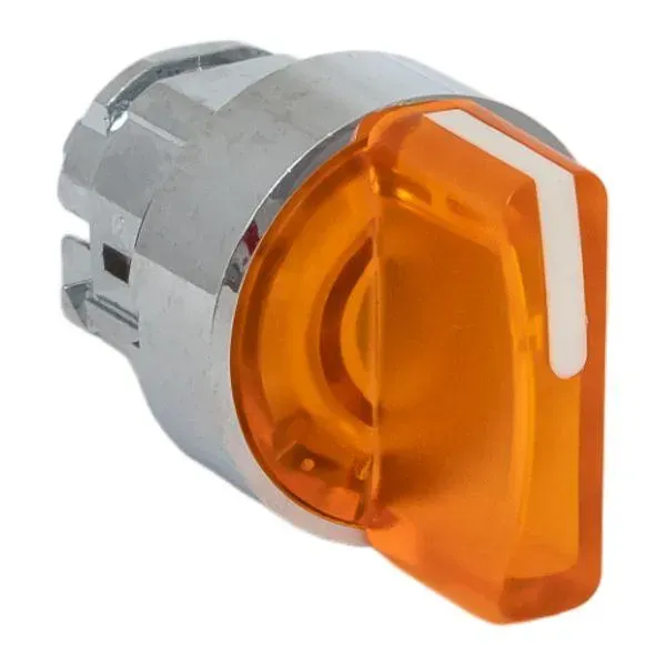 Механизм переключателя исполнительный ХB4 желтый на 3 положения возвратный без фиксации с подсветкой с короткой ручкой PROxima EKF XB4BD3L-Y