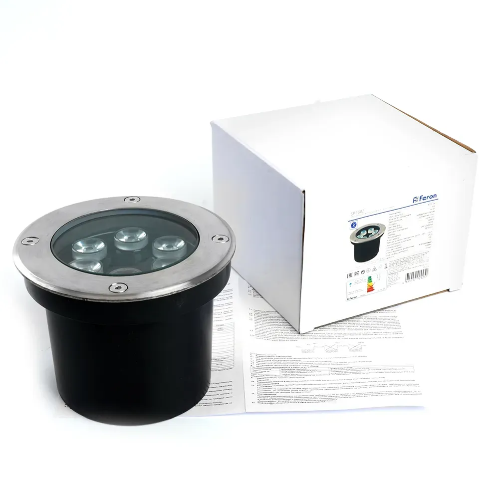 Светильник светодиодный тротуарный ДВУ-6w 12-24в 3000К IP67