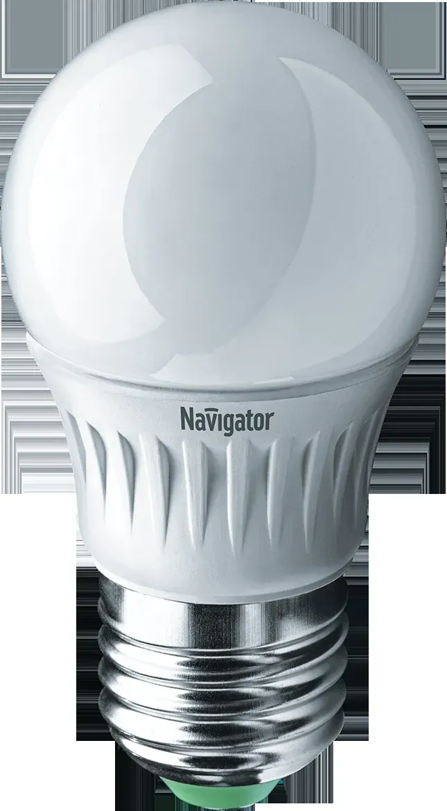 Лампа светодиодная led 5вт e27 теплая шар NAVIGATOR GROUP 18859