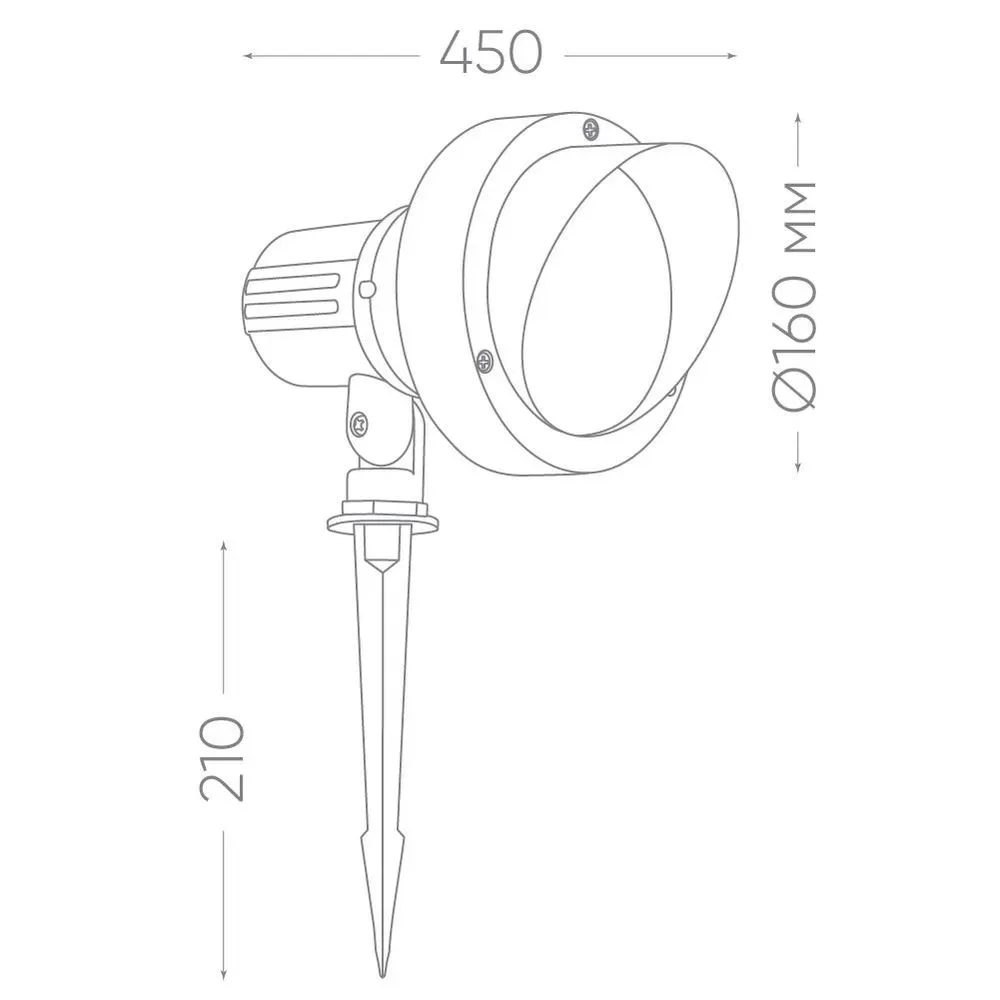 Светильник светодиодный тротуарный ДТУ-12w 2700К IP65