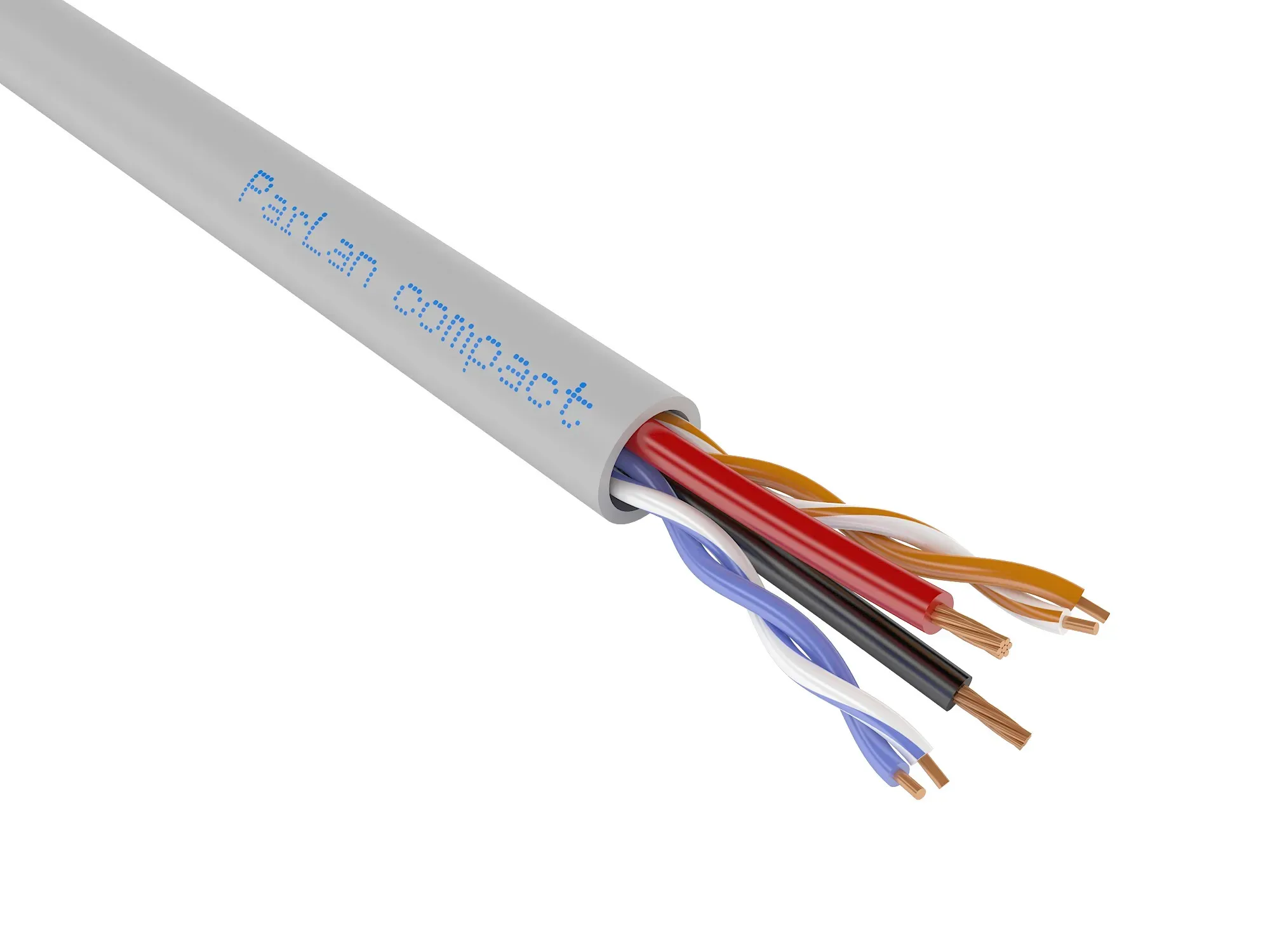Кабель (провод) ParLan Patch compact U/UTP Cat5e PVC 2х2х0,60 mm+2х0,75 mm