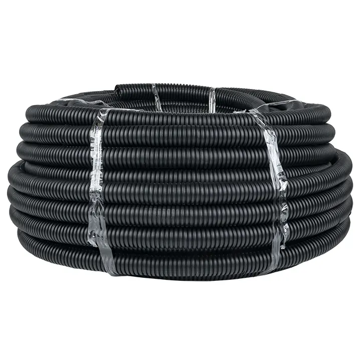 Труба пнд гибкая гофрированная d32мм, тяжёлая с протяжкой, 50м, цвет черный proxima EKF TPND-32-T