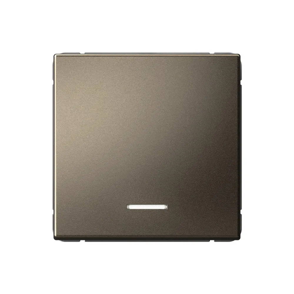 ARTGALLERY 1-клавишный выключатель с подсветкой, сх.1а, 10АХ, механизм, мокко SE (Потенциал) GAL000613