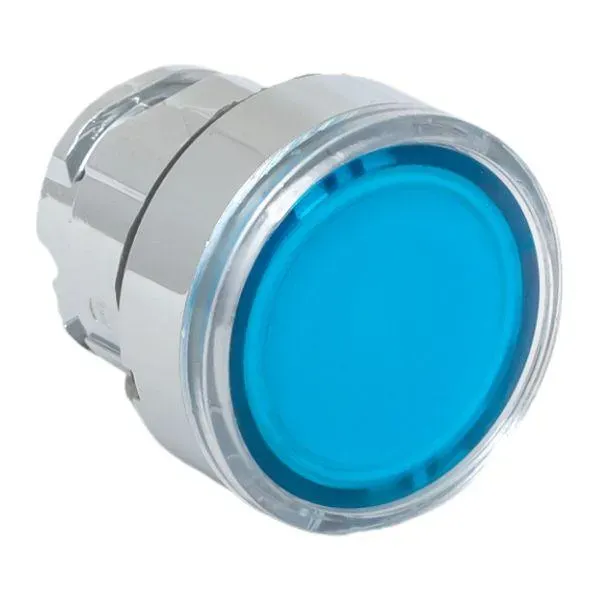 Механизм кнопки исполнительный XB4 синий плоский возвратный без фиксации с подсветкой PROxima EKF XB4BW-B