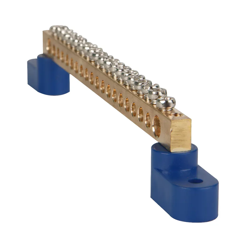 Шина нулевая с двумя изоляторами OptiKit BB-T-N-S-16-6х9-синий КЭАЗ Optima (от-ка) 277888