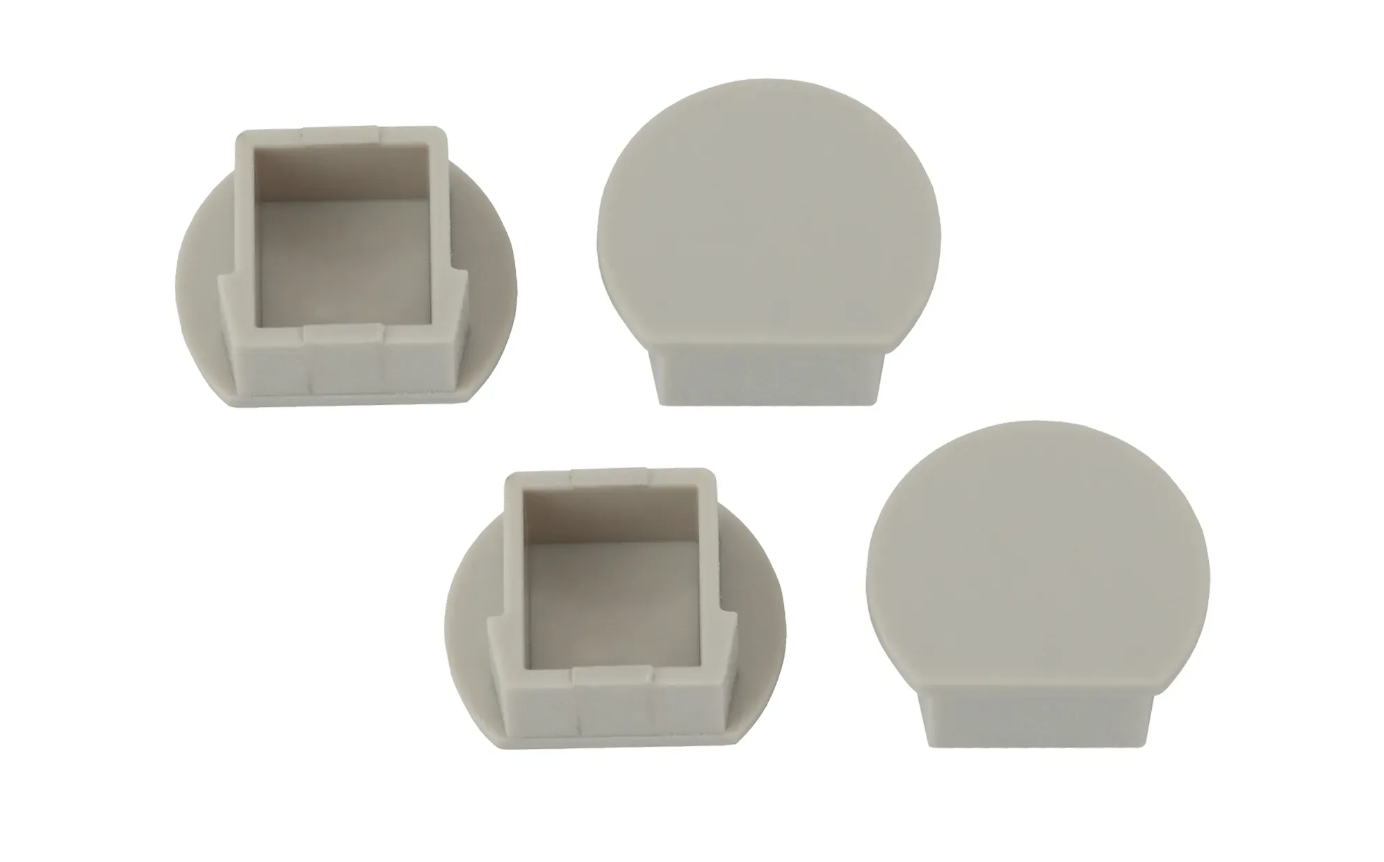 Набор заглушек для профиля LF281, 4 глухие круглые (500/24000) ЭРА Б0039459