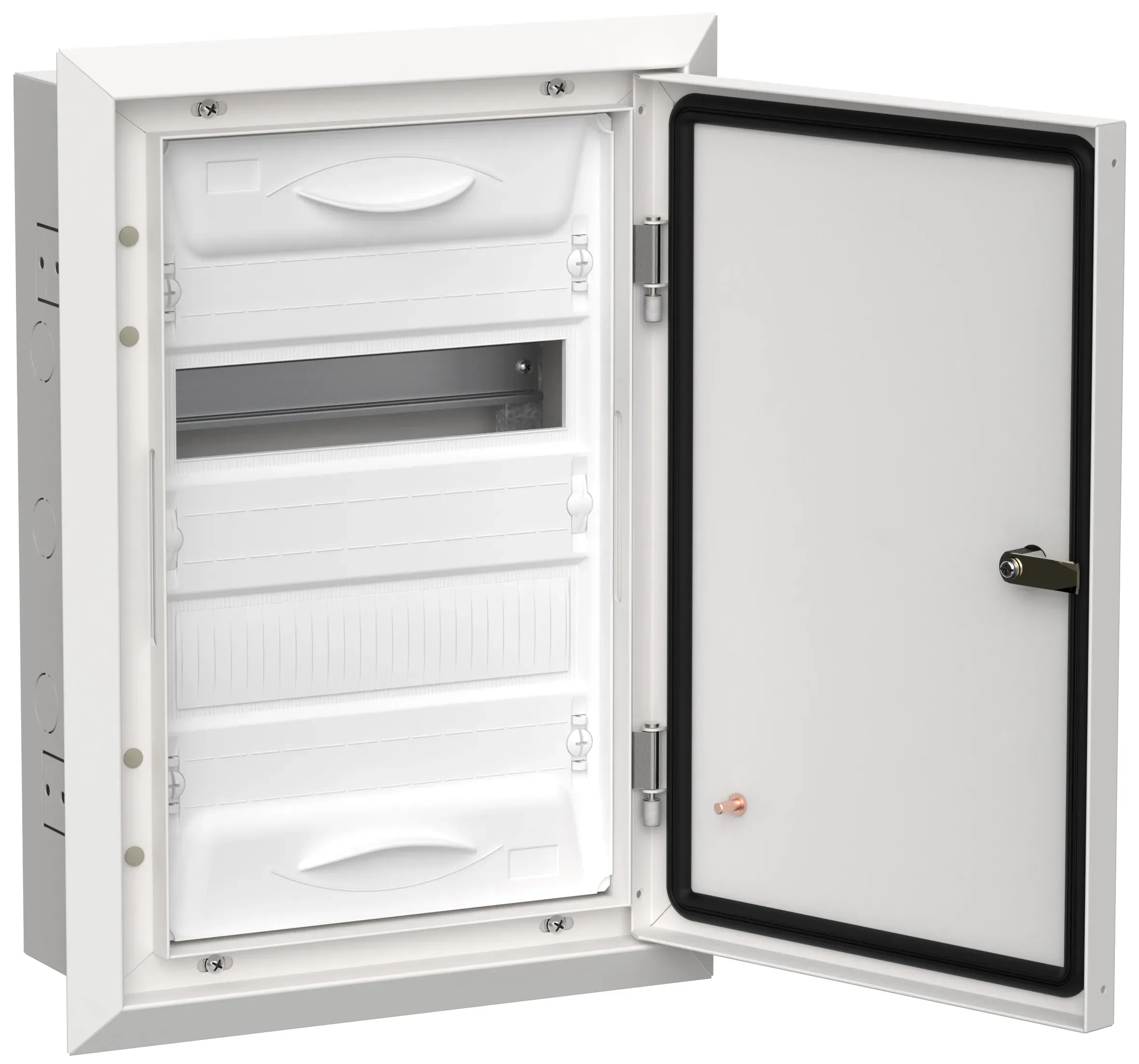 Titan 5 корпус металлический щрв-24 (1х24) 505х365х130мм ip31 белый (одна дверь) IEK TI5-50-V-024-31