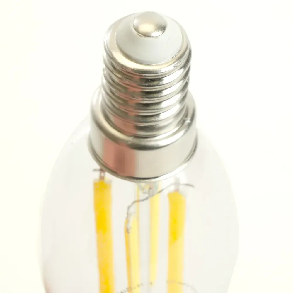 Лампа светодиодная LED 8вт Е14 теплый свеча на ветру FILAMENT Feron.PRO
