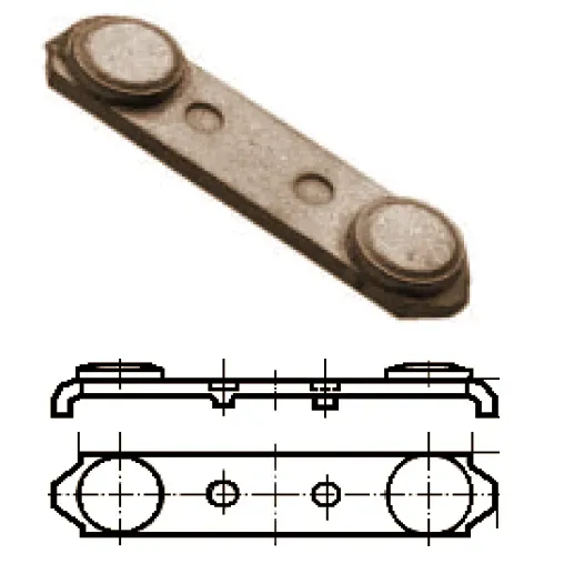 Контакт подвижный (мостик) к контакторам МК4 (ВНИИР) ЧЭАЗ г.Чебоксары 5ЛХ553040.06