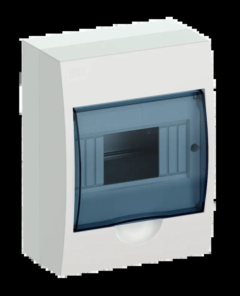 Щит распределительный навесной щрн-п-6 ip41 пластиковый прозрачная дверь IEK MKP12-N-06-40-20