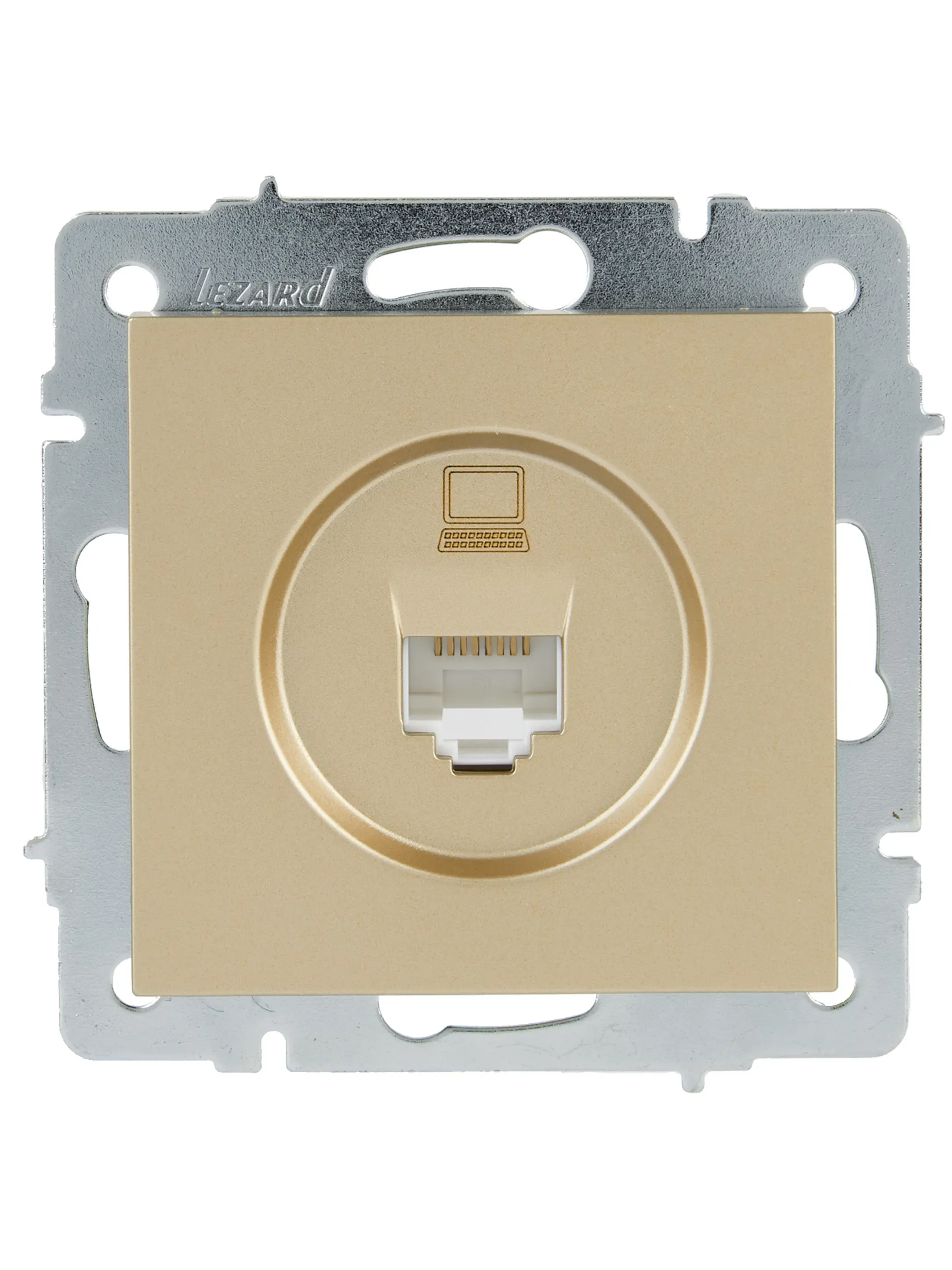 VESNA Розетка компьютерная золото Lezard 742-3688-139