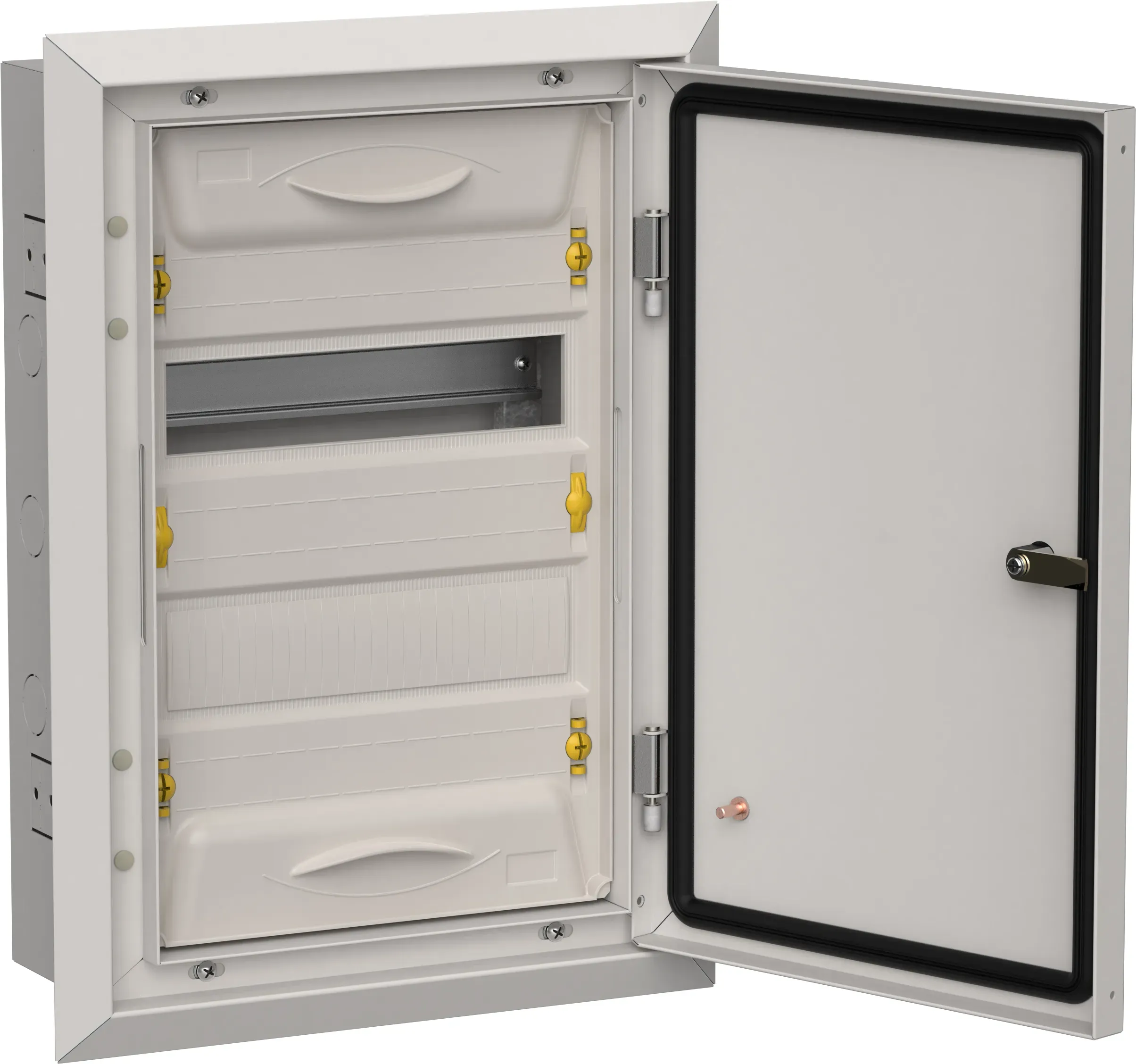 Titan 5 корпус металлический щрв-24 (1х24) 505х365х130мм ip31 серый (одна дверь) IEK TI5-50-V-024-31-7035