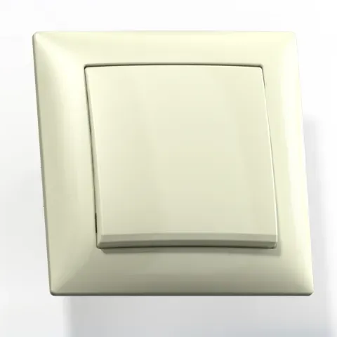 СЕЛЕНА Выключатель скрытой установки одноклавишный 10А С110-378, слоновая кость Кунцево 8140