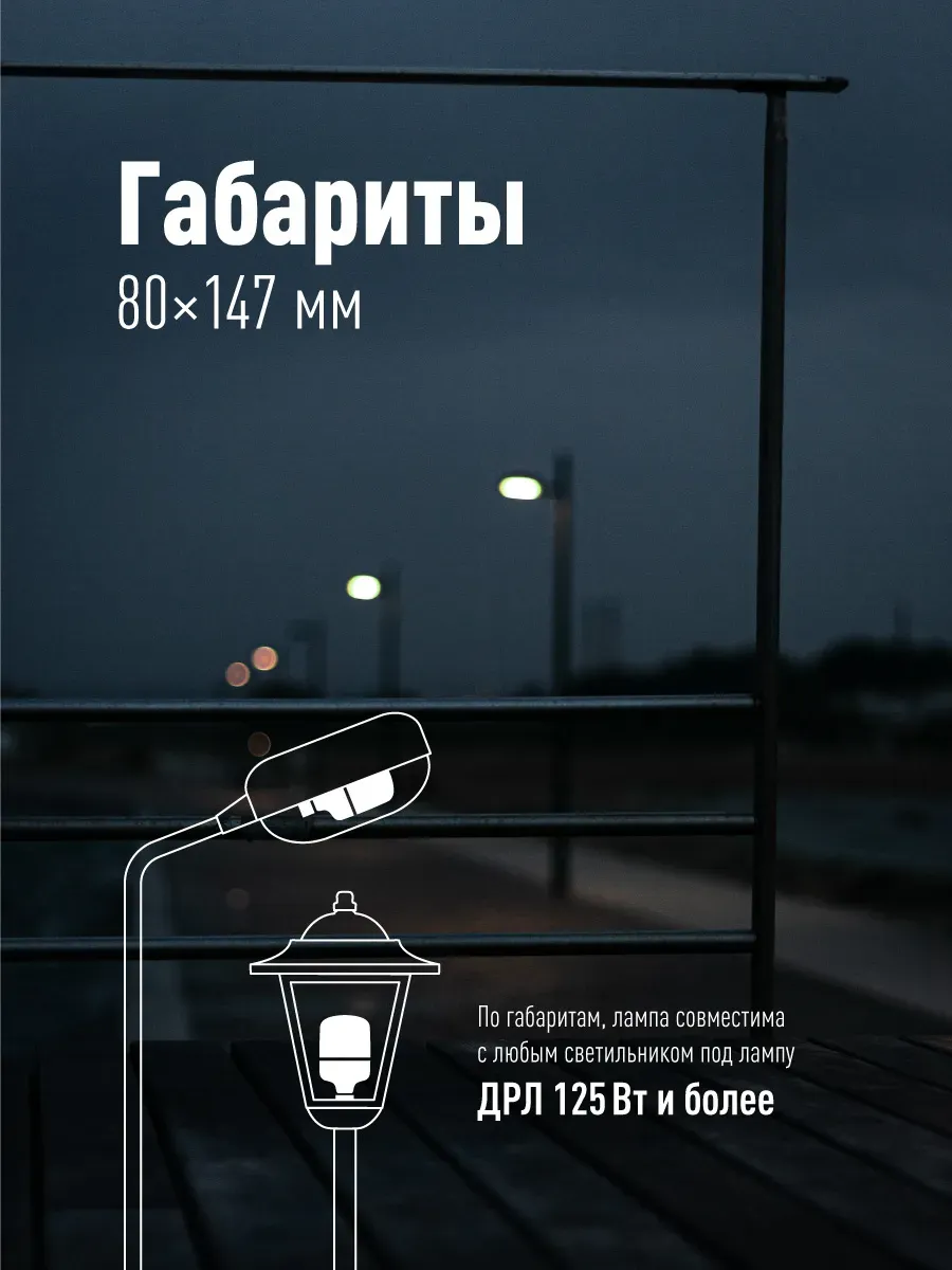 Лампа светодиодная LED 30Вт 220В Е27 D80х135 6500К дневной 2650 лм