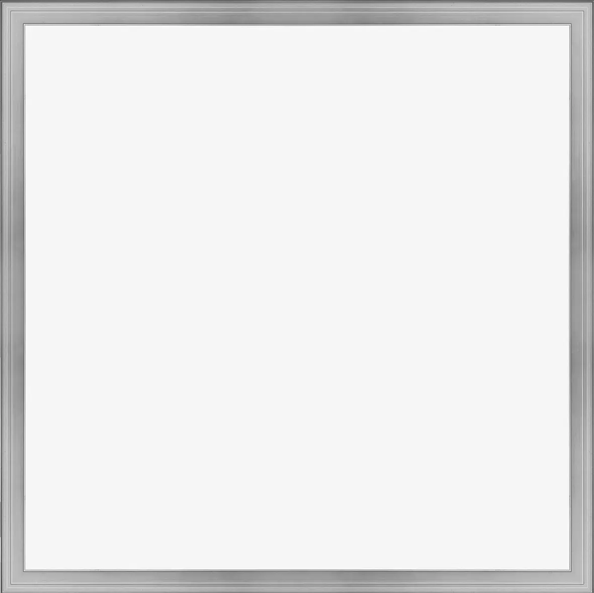 Светильник светодиодный ДВО-40w 595х595х7.5 4000К 3600Лм матовый серебро (БЕЗ ДРАЙВЕРА!) Navigator Group 20735