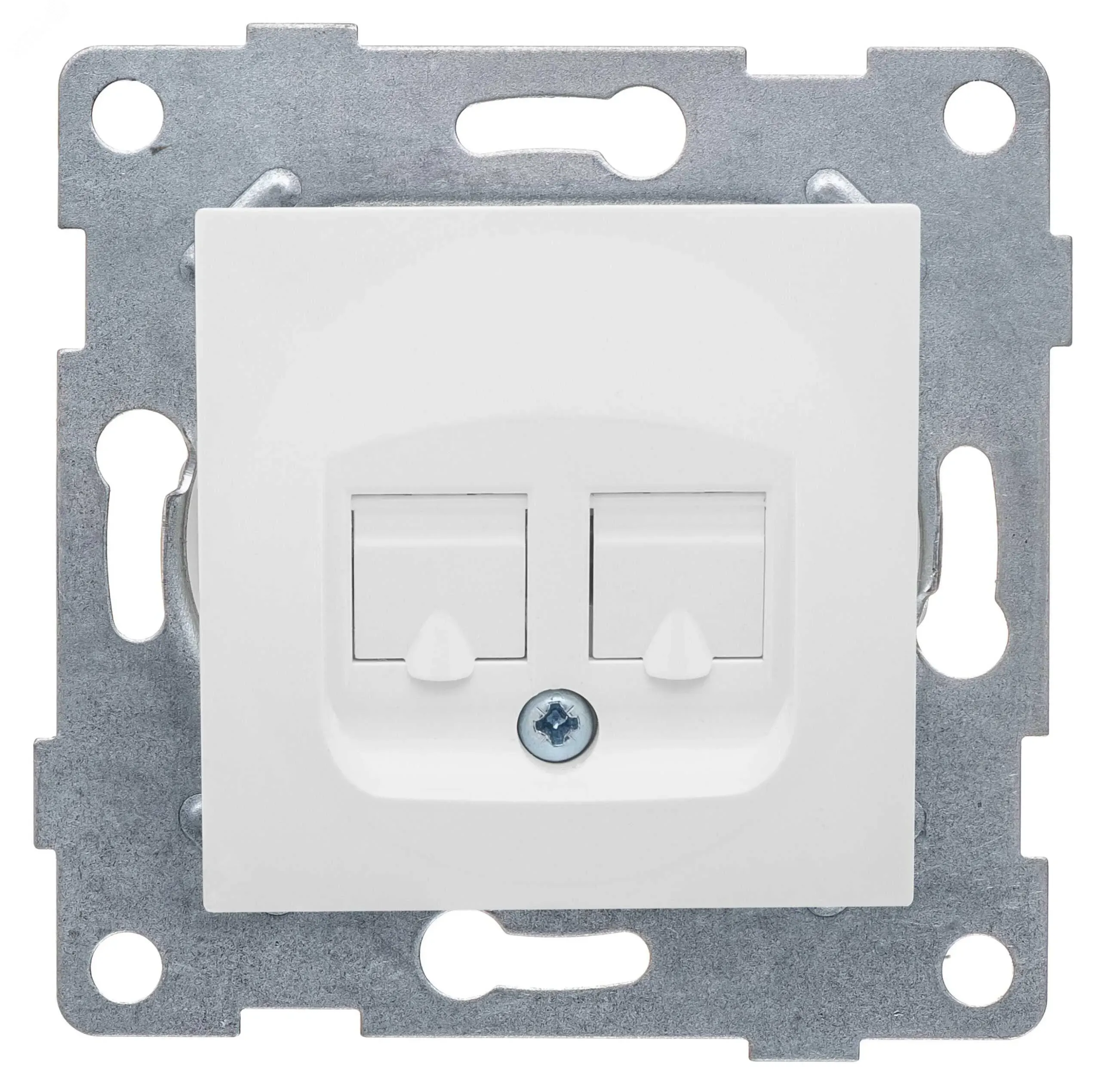 Ugra Розетка телефонная RJ12, двойная, скрытая установка.  жемчуг GUSI Electric С11Т2-028