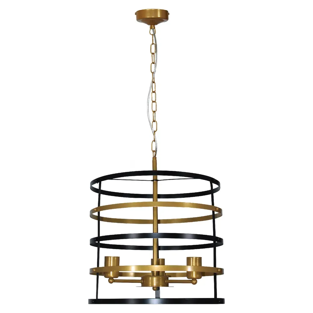 Светильник Абелла 231 черн. зол. НСБ 01-3х60-167 Е27 ИМ подвесной ЭЛЕТЕХ 1005405102