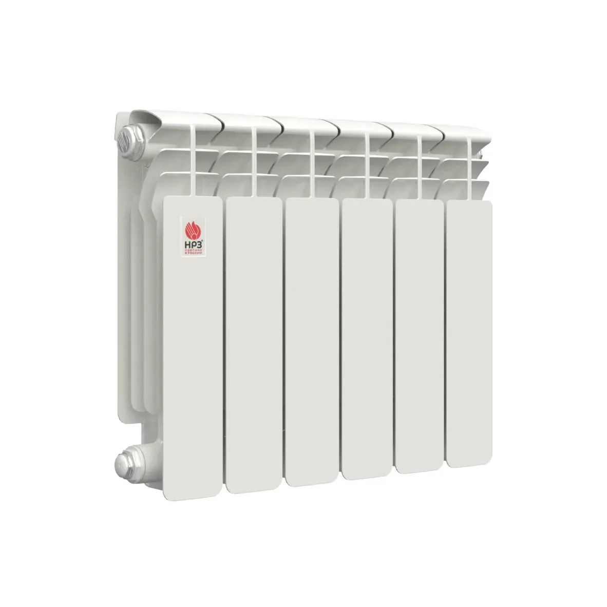 Радиатор биметаллический секционный 350/100/6 боковое подключение НРЗ БП-00019113