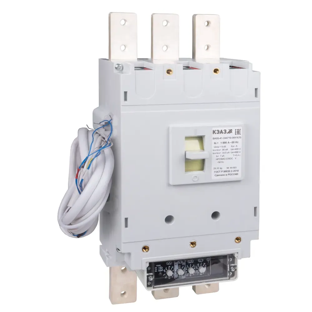Выключатель автоматический ва55-41-341110-400а-690ac-ухл3- КЭАЗ 258805