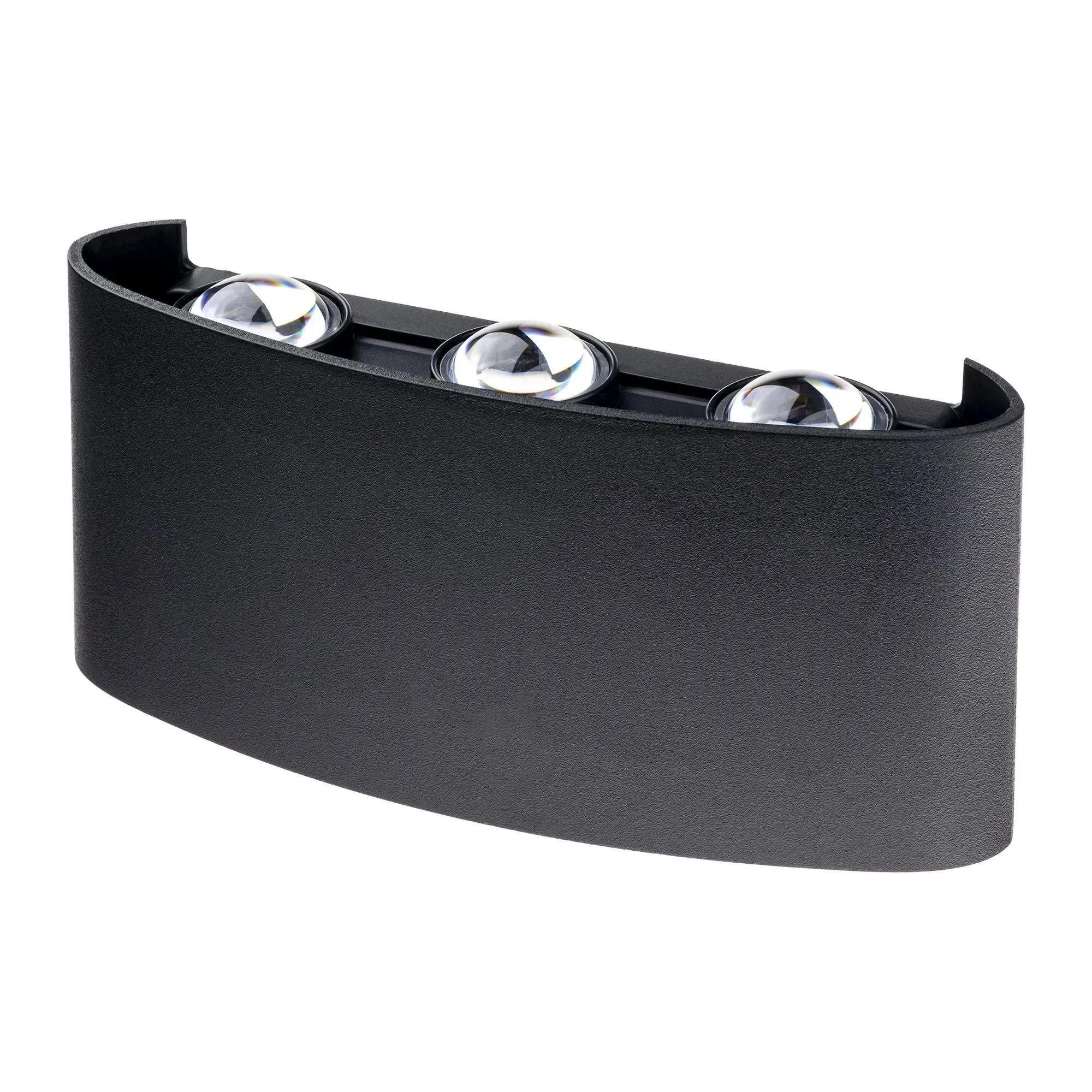 Светильник настенный, накладной, NUOVO LED, 170x42x78мм, 6Вт, термостойкий пластик, 4200К, IP54, черный, 6 лучей, 24774 0, duwi RITTER 24774 0