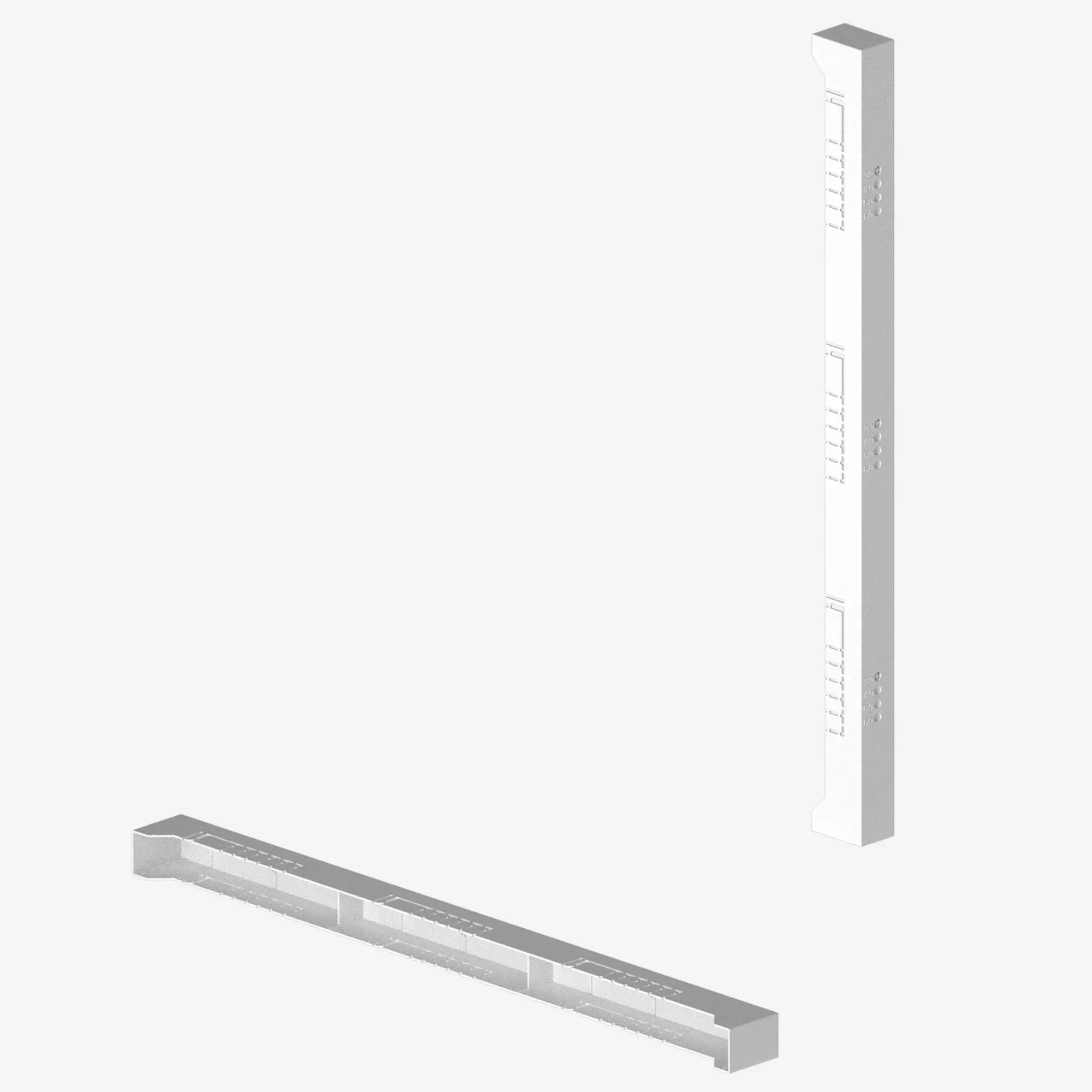 Заглушка торц. держ.шин 5-10мм 3п.185мм DKC R5BBE185153P