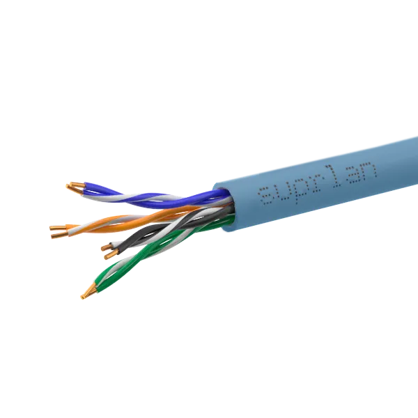 Витая пара SUPRLAN Premium U/UTP 5e 4x2x0.52 Cu PVC Project In. 305м (RUS Синий)