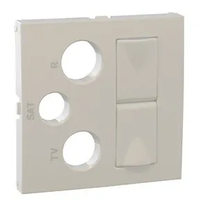 Efapel 90773 TBR Лицевая панель для мультимедийных розеток R-TV-SAT-2xRJ45, цвет белый Efapel 90773 TBR