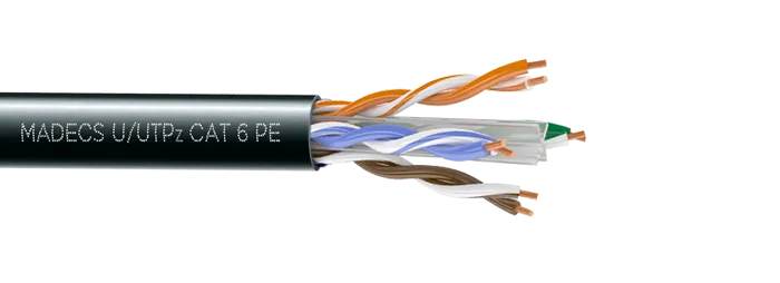 Витая пара U/UTPz 4PR 23AWG Cat.6 OUTDOOR Наружная неэкранированная(DCM Test Report)