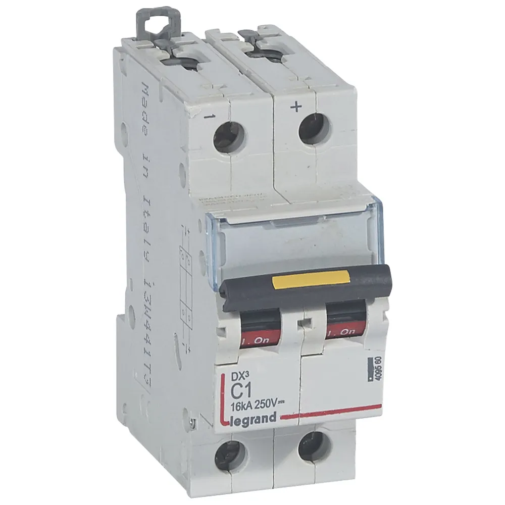 Выключатель автоматический двухполюсный 1а c dx3 10/16kа dc LEGRAND/DACCORD 409560