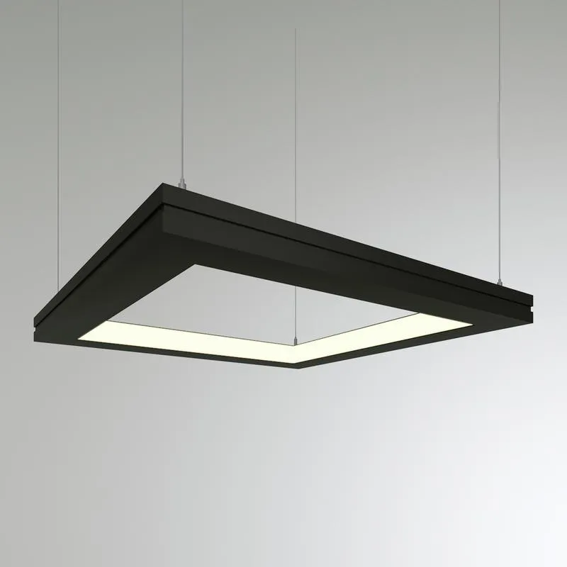 Светильник светодиодный RVE-PLS5070-BOX-IN-295-P (Квадрать внутрь 295x295x50мм сег. 295мм 50x70мм 21Вт подвесной 4000K Анод) RVElektro RVE00000680