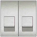 Ecoplast Накладка для розетки телефонной, компьютерной RJ, 45х22,5 мм (серебристый металлик) LK45 Экопласт 853103