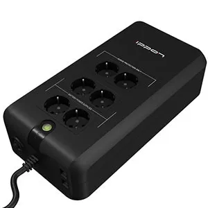 Источник бесперебойного питания Ippon Back Verso 751617 0.6 кВА 300 Вт IPPON 751617